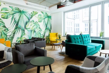 Coworking WorkLounge, gauče a lounge zona