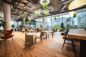 terasa ve Coworking a kanceláře WorkLounge vybavení