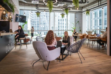 WorkLounge Pankrác atmosféra v lounge