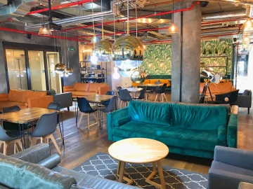 Konferenční místnost Praha WorkLounge Václavské náměstí, křesla, židle, gauč